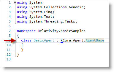 code for inheriting from agent base class