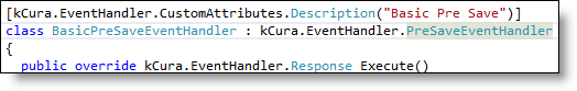 code to override Description custom attribute
