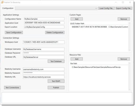 Uploading resource files to Relativity
