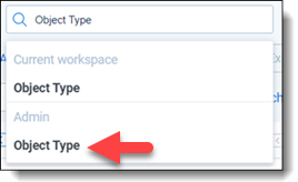 Object Type tab