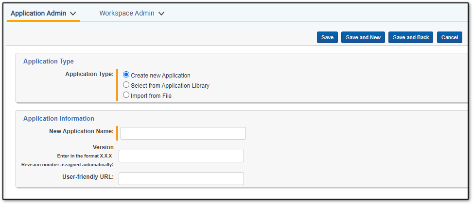 Application layout