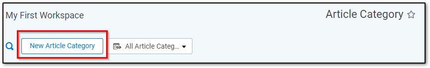 New Category button