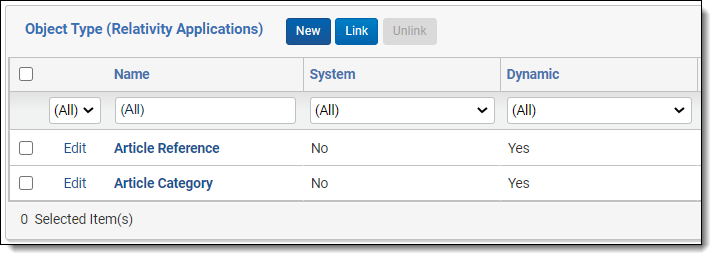 List of object types