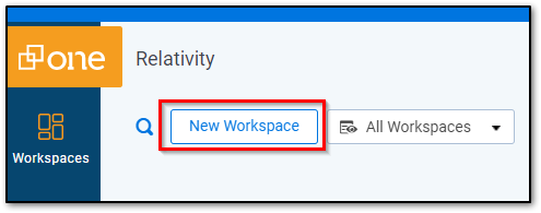 New Workspace button