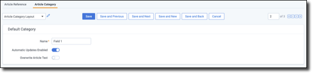 Article Category tab