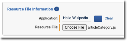 Resource File Information dialog