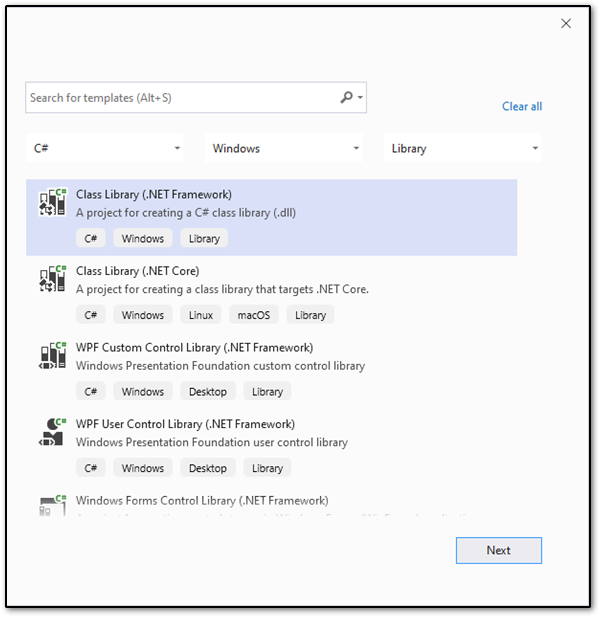 Visual Studio templates