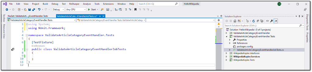 TextFixture code