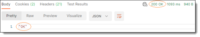 HTTP response