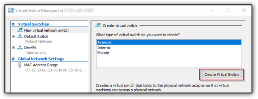 Virtual Switch Manager