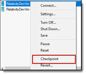 Checkpoint option