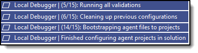 Configuration setup messages