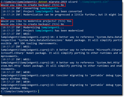 Conversion tool command