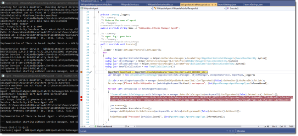 Debugging messages