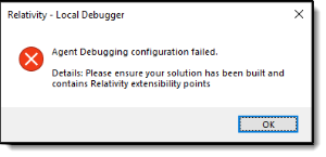 Debugging configuration error