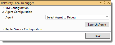 Select Agent to Debug