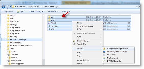 parent directory for web application
