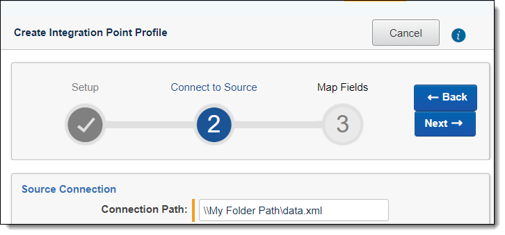 selecting a file location