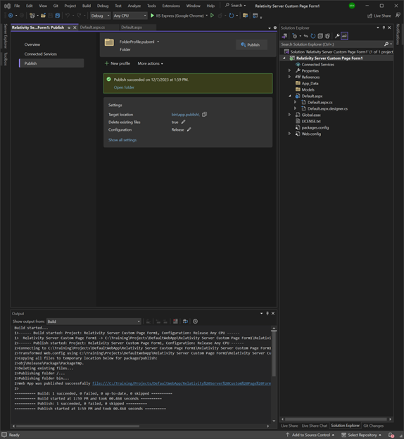 Folder option