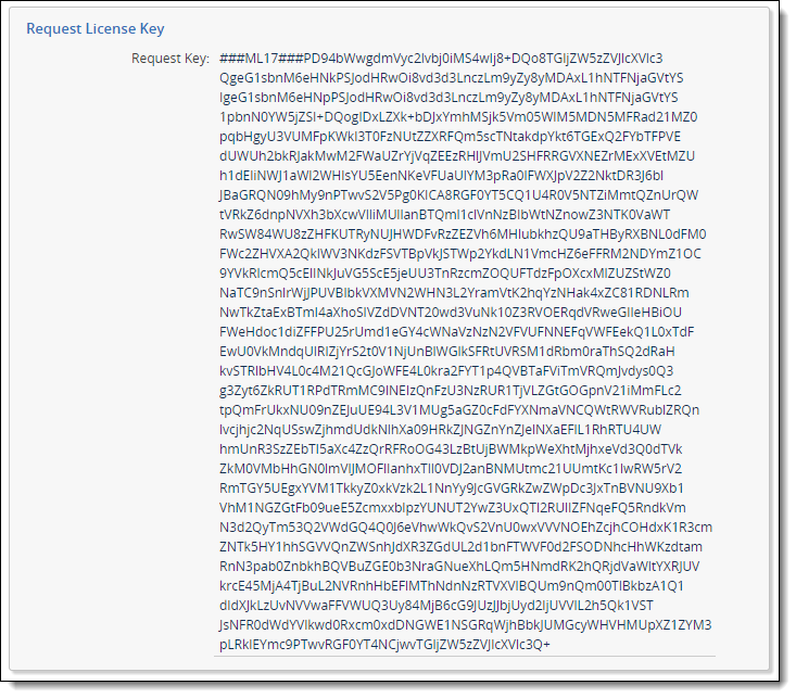 Request key