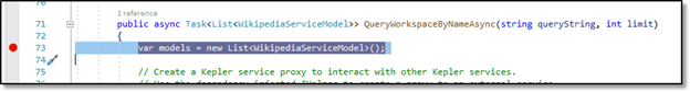 Adding a breakpoint