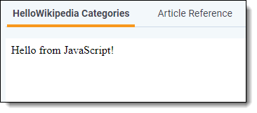 Deployed custom page