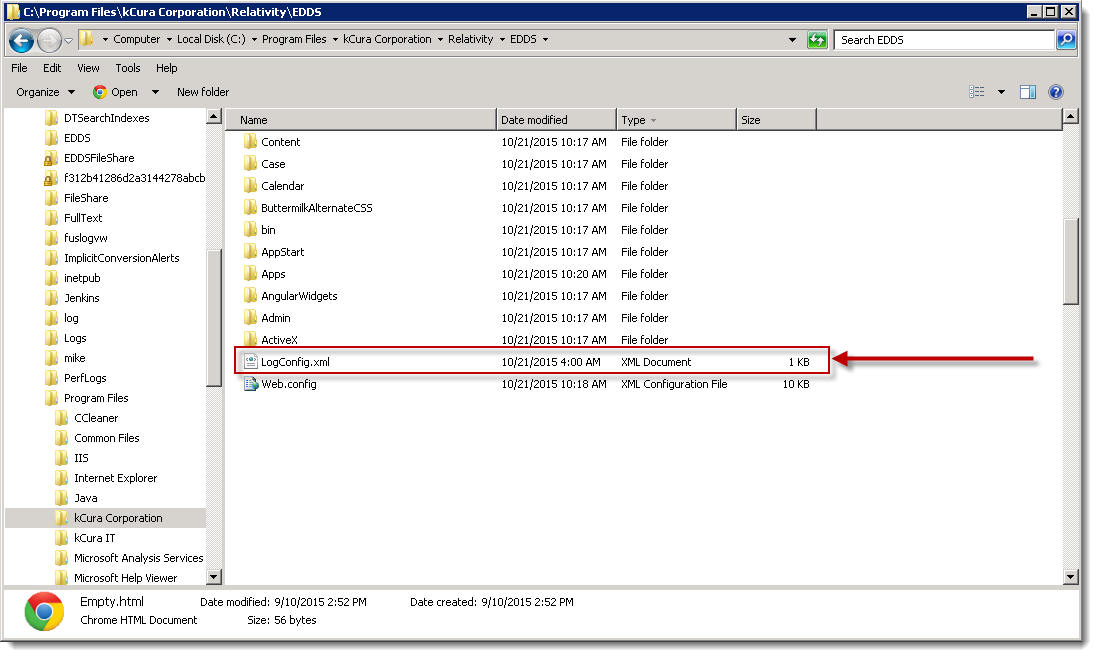 EDDS folder