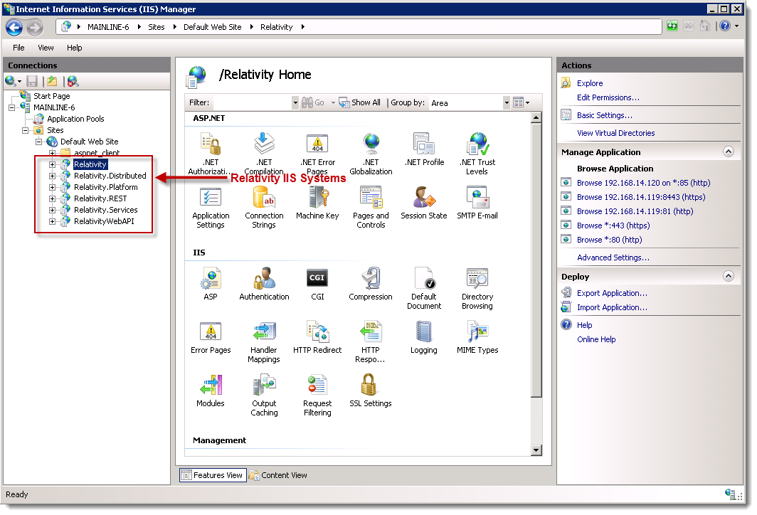 Relativity IIS Systems