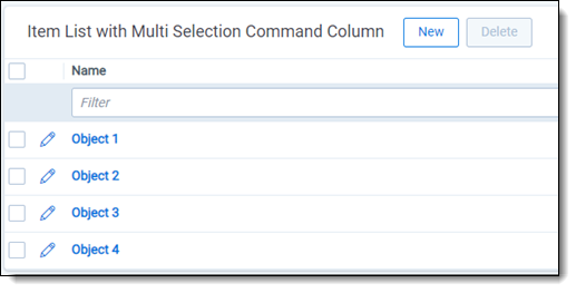 Multi selection command column