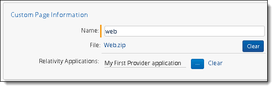 layout for adding custom pages