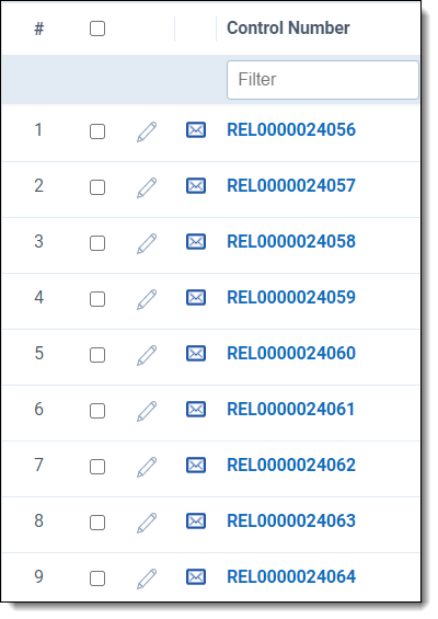 imported XML data on Documents tab