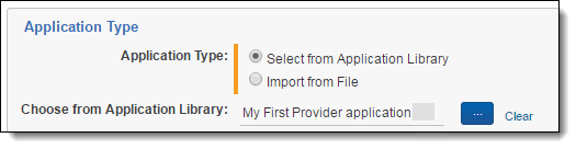 importing an application to a workspace