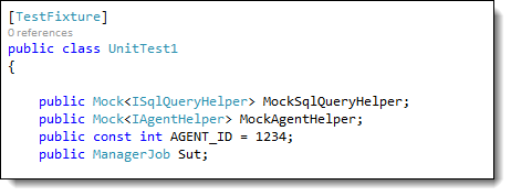 example of TextFixture code